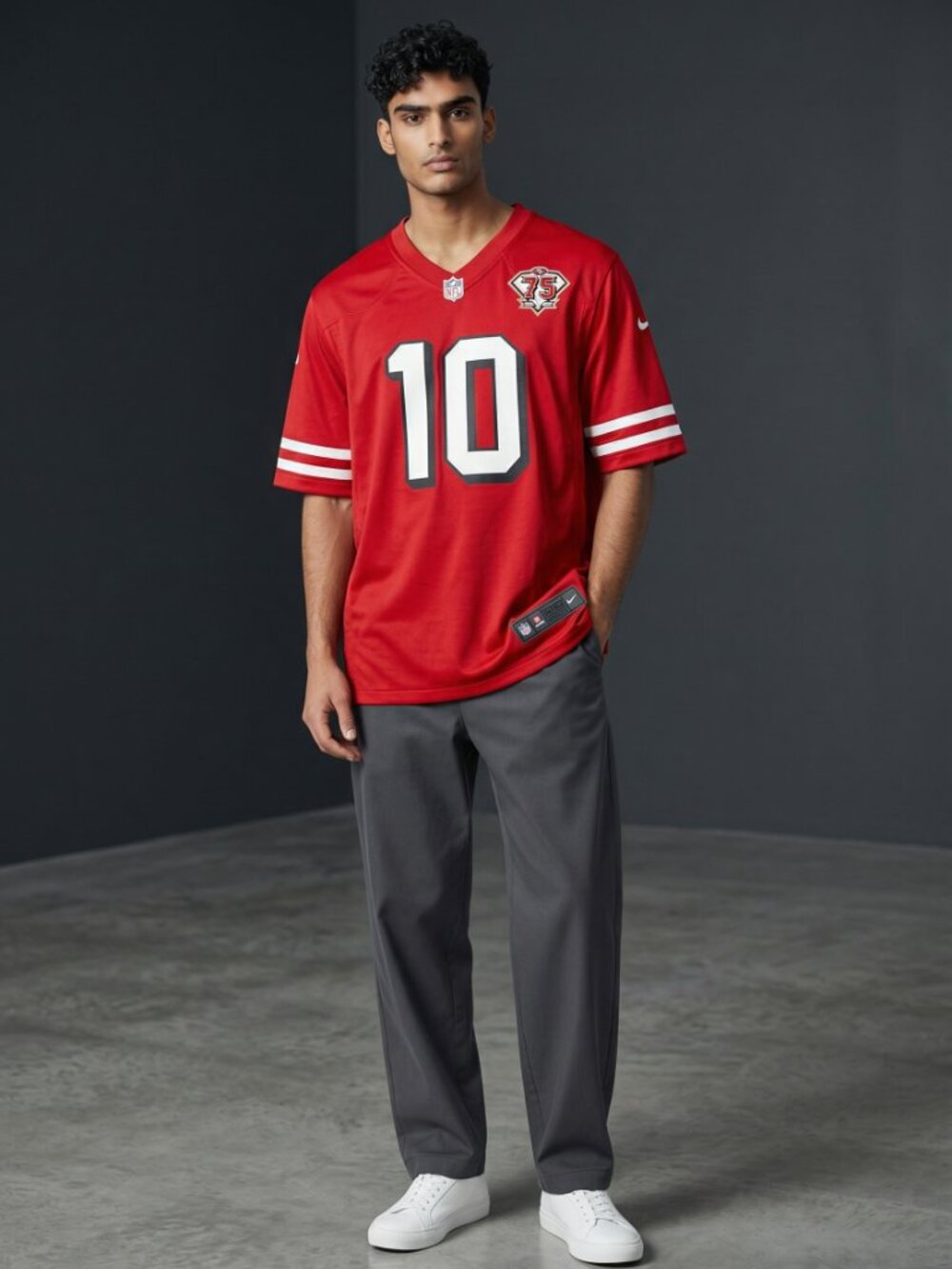 Nikes Men's Jimmy Garoppolo 49ers 75th Anniversary Jersey - Picture 6 of 6